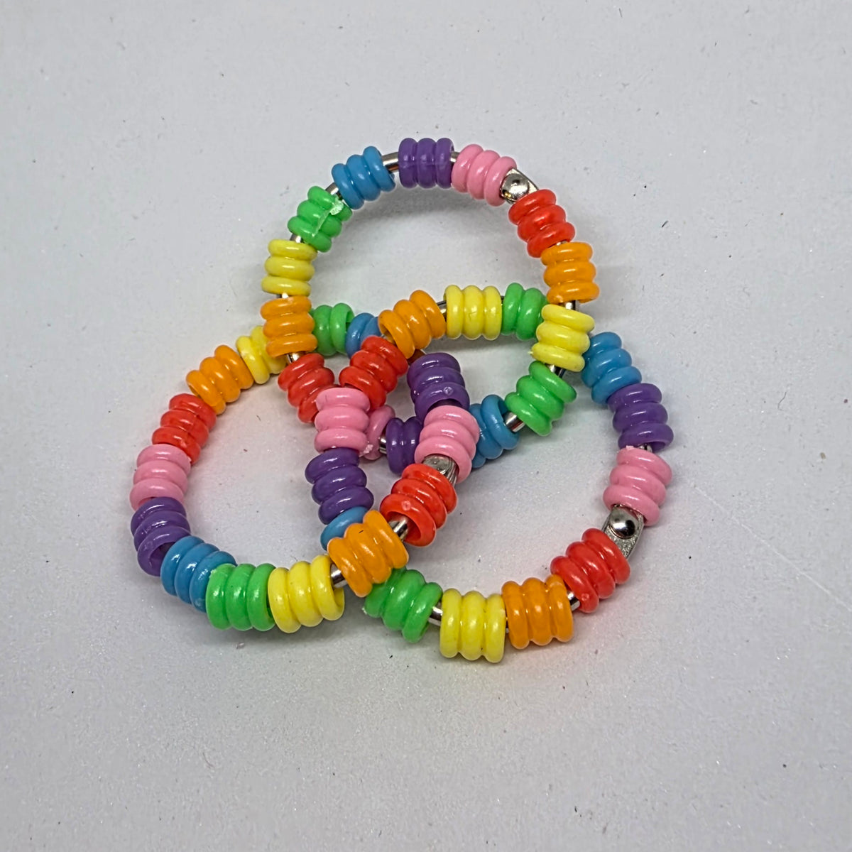 Regular Infinity Bright Textured Pony Beads