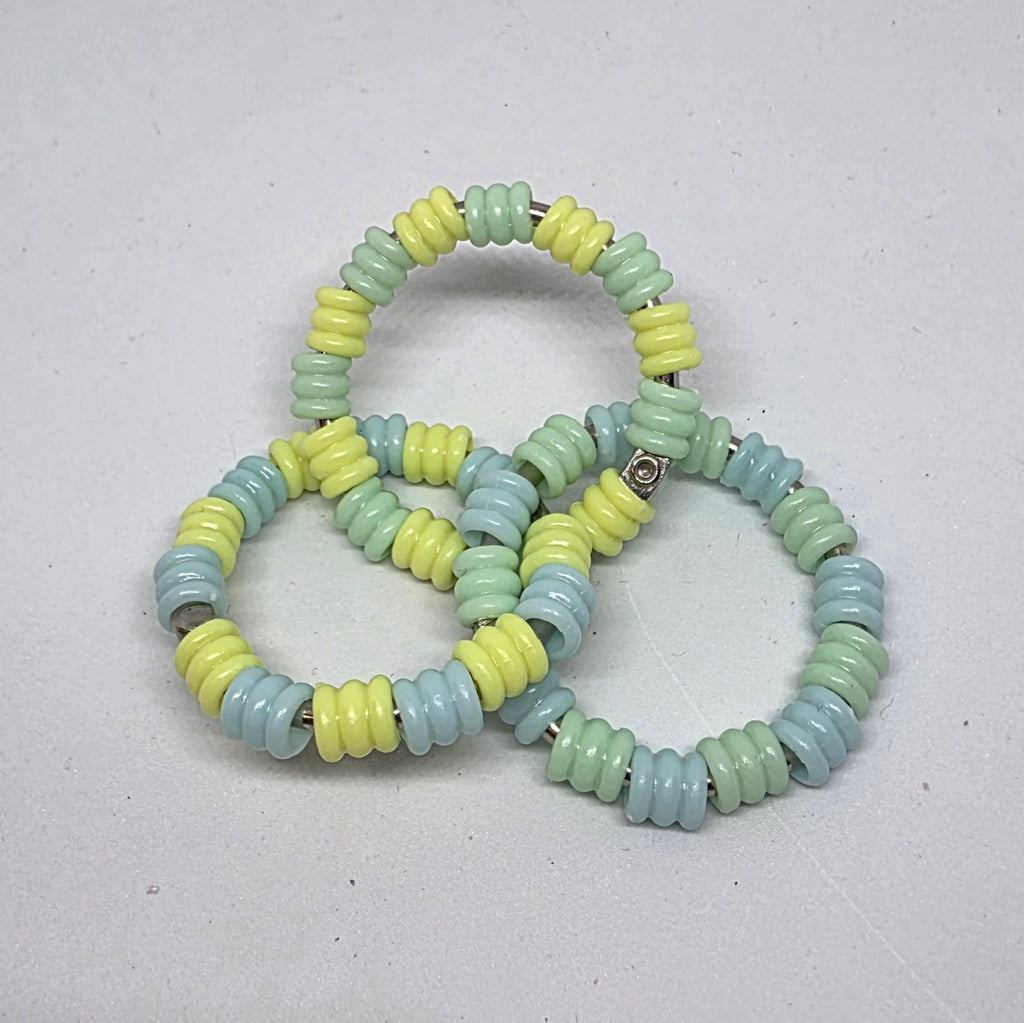 Regular Infinity Pastel Textured Pony Beads