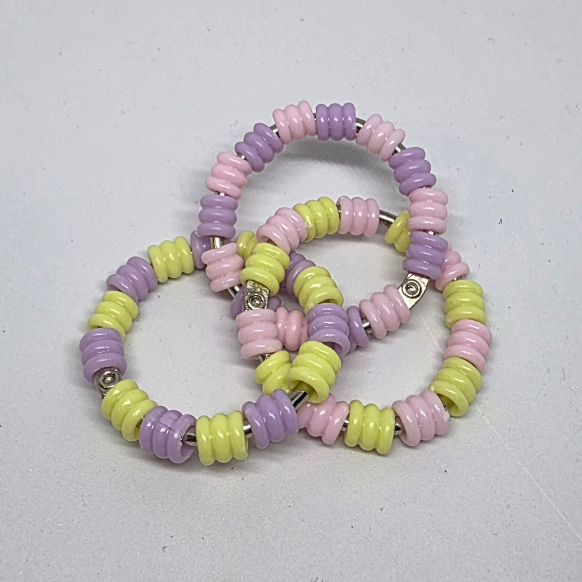 Regular Infinity Pastel Textured Pony Beads