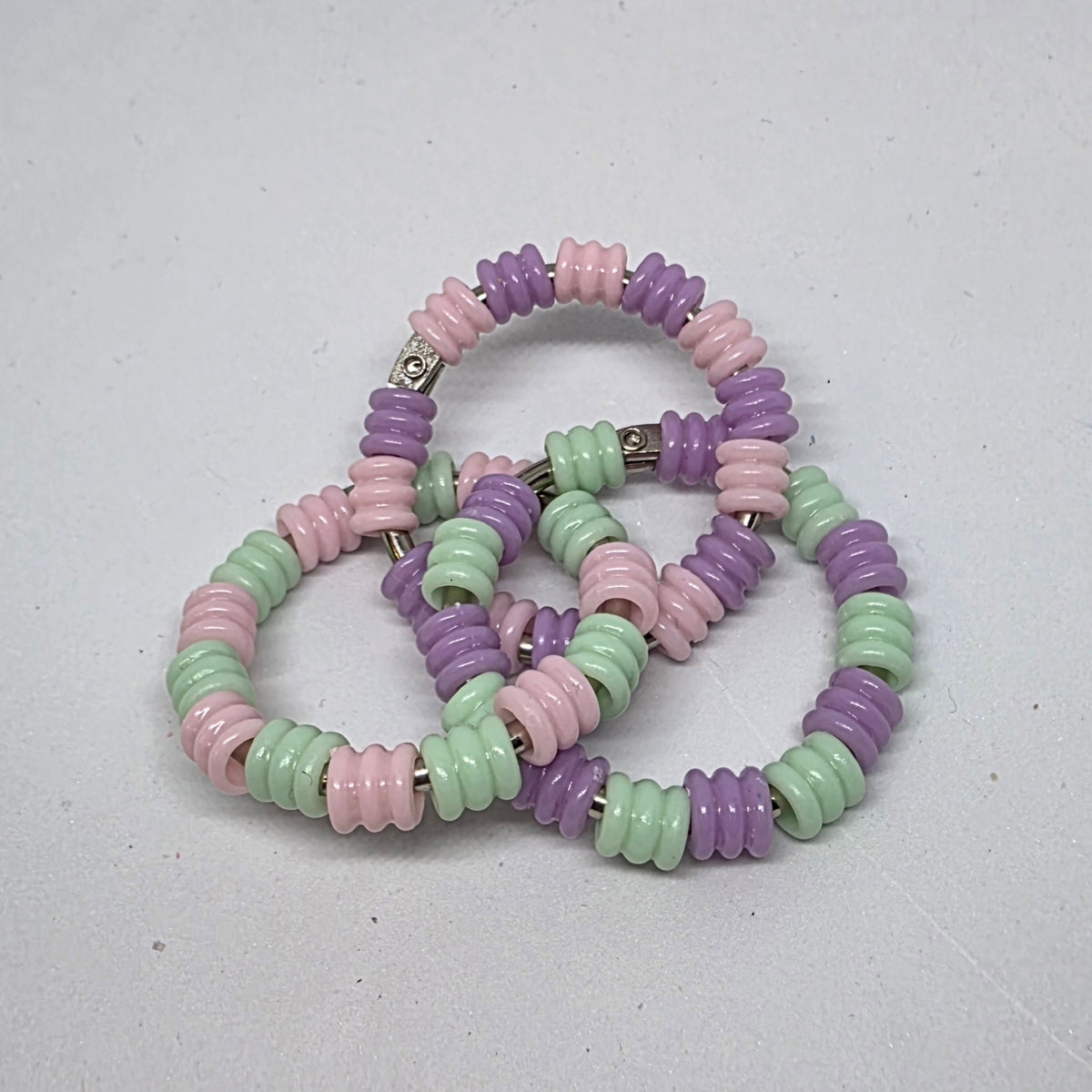 Regular Infinity Pastel Textured Pony Beads