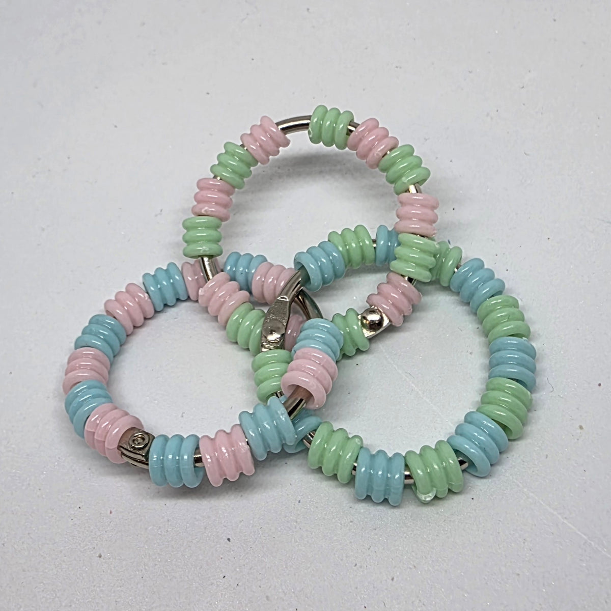 Regular Infinity Pastel Textured Pony Beads