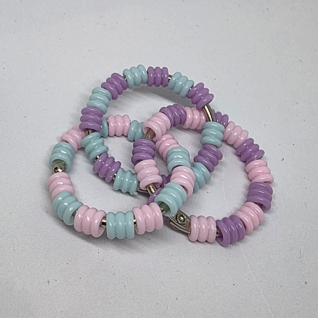 Regular Infinity Pastel Textured Pony Beads