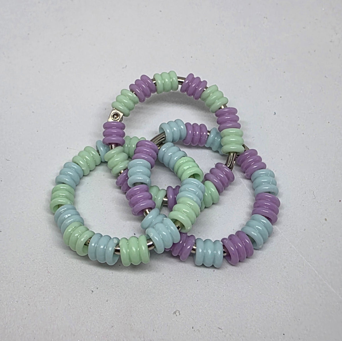 Regular Infinity Pastel Textured Pony Beads