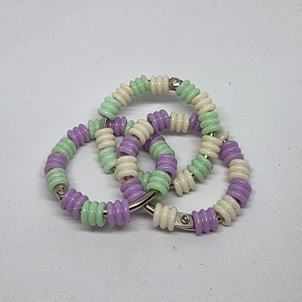 Regular Infinity Pastel Textured Pony Beads