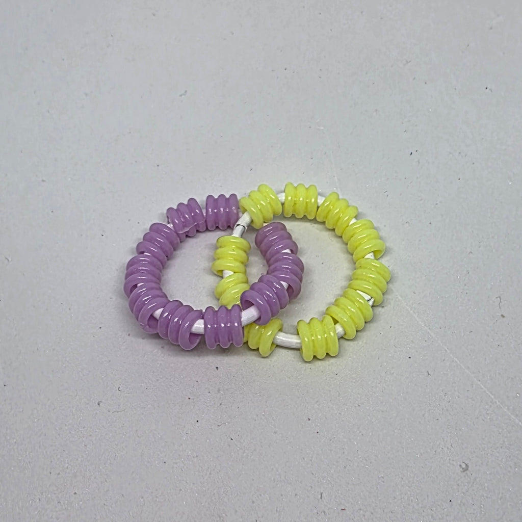 Mini Duo Textured Pony Beads