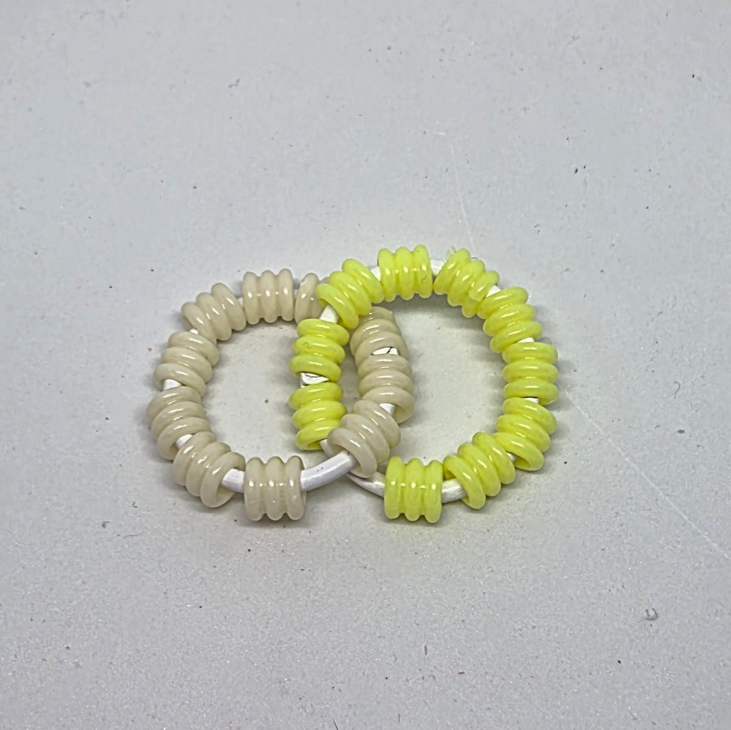 Mini Duo Textured Pony Beads