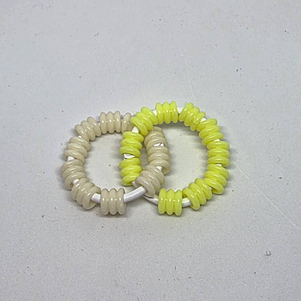 Mini Duo Textured Pony Beads