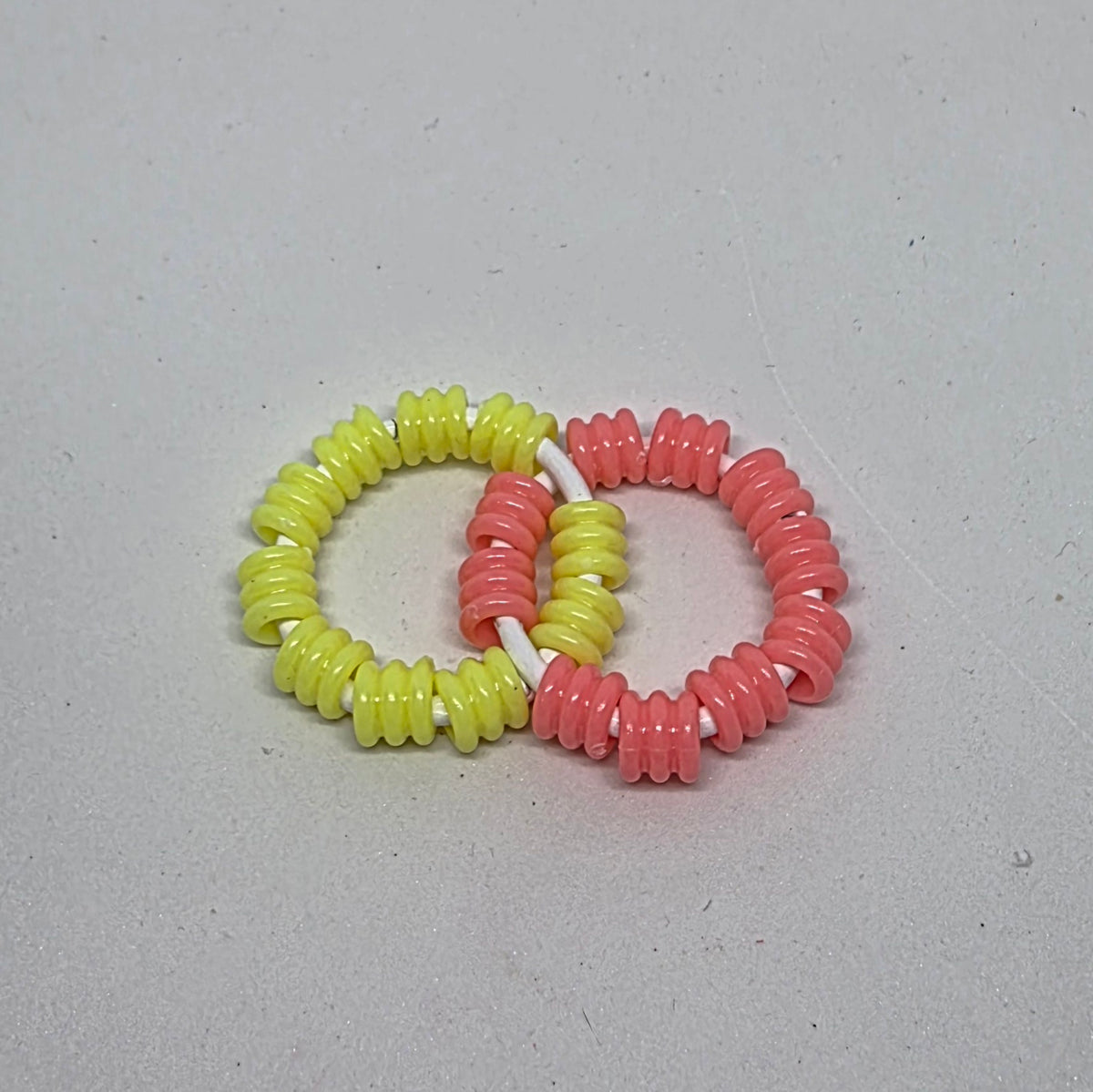 Mini Duo Textured Pony Beads