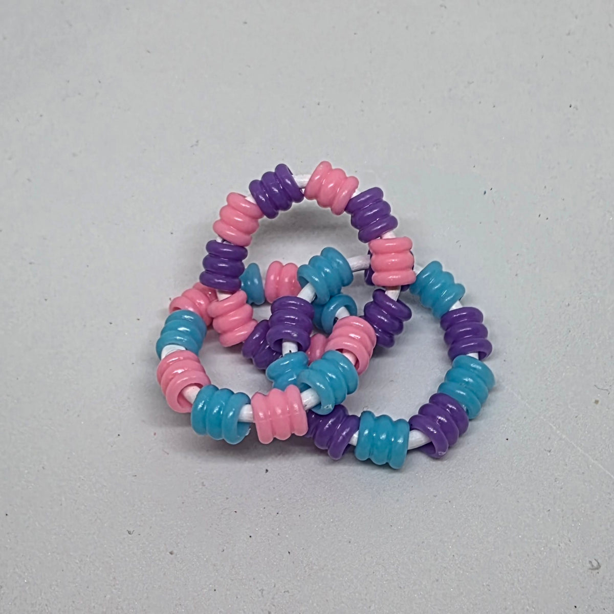 Mini Infinity Bright Textured Pony Beads