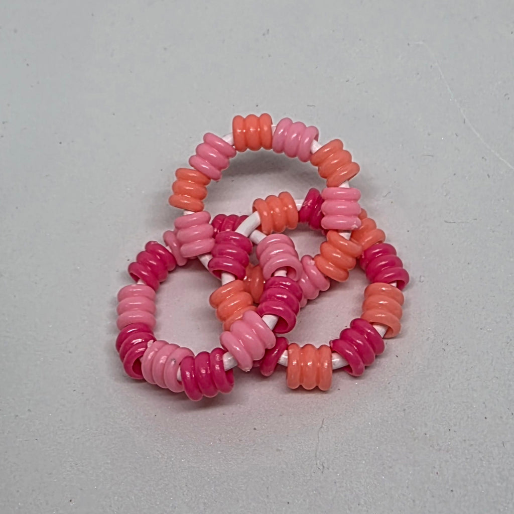 Mini Infinity Bright Textured Pony Beads