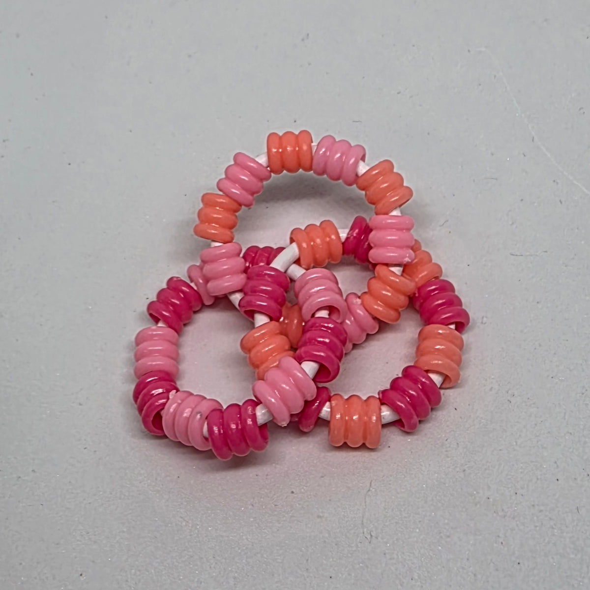 Mini Infinity Bright Textured Pony Beads
