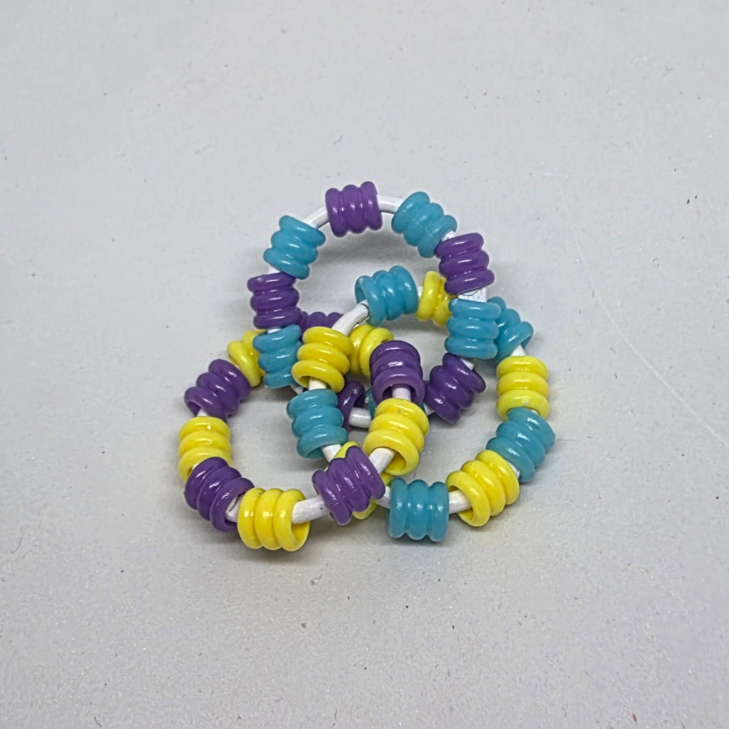 Mini Infinity Bright Textured Pony Beads