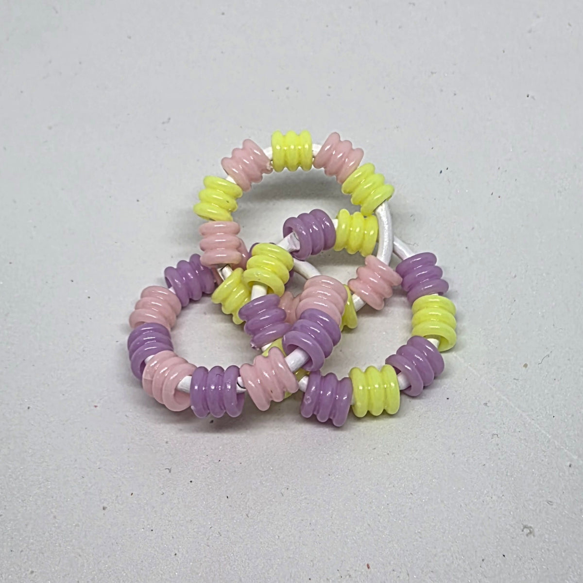 Mini Infinity Pastel Textured Pony Beads