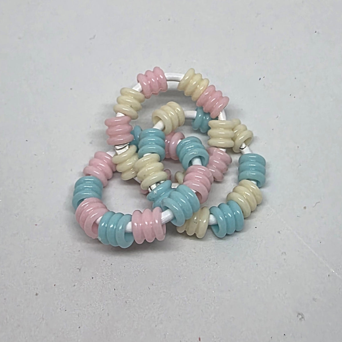 Mini Infinity Pastel Textured Pony Beads