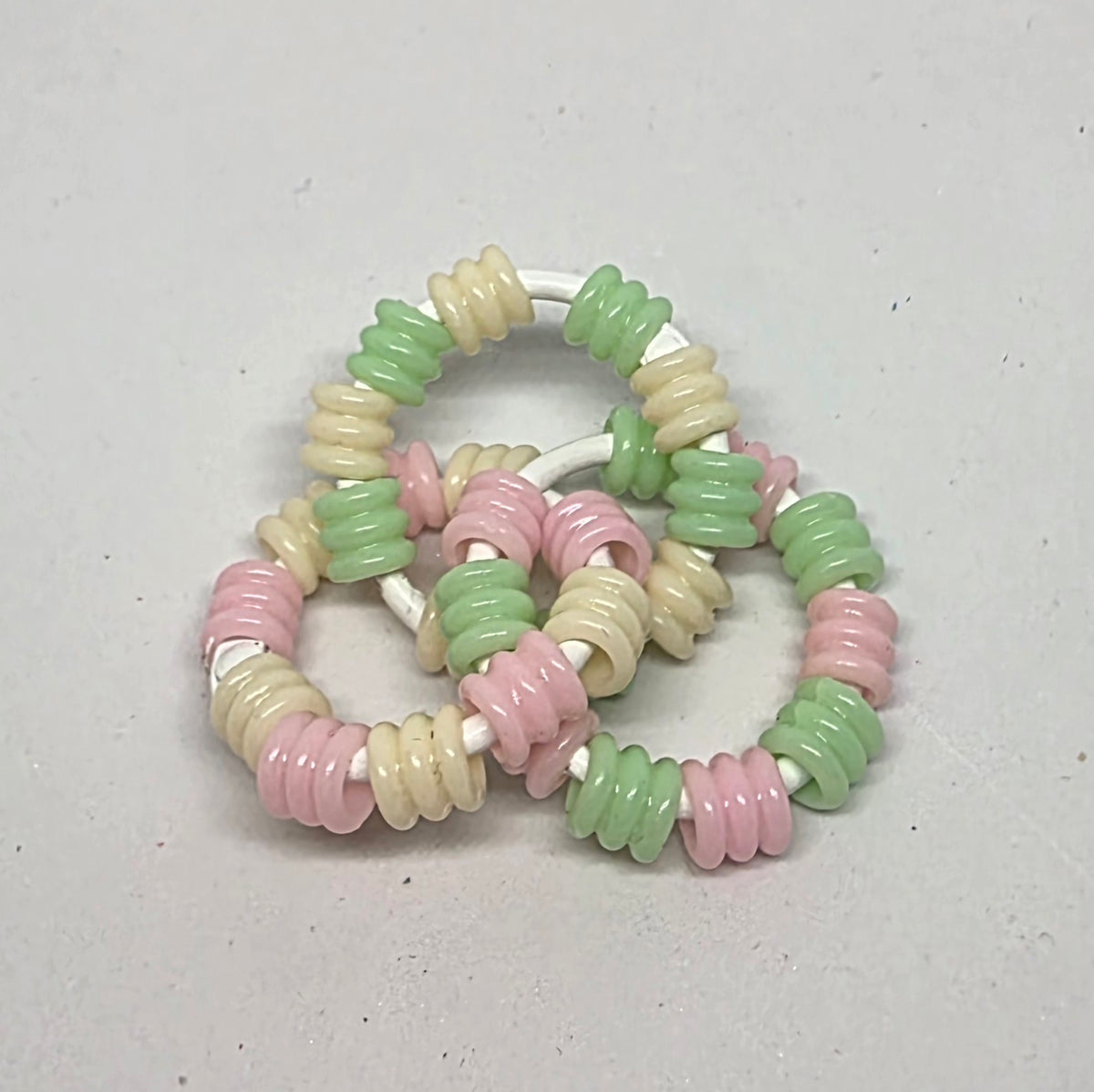 Mini Infinity Pastel Textured Pony Beads