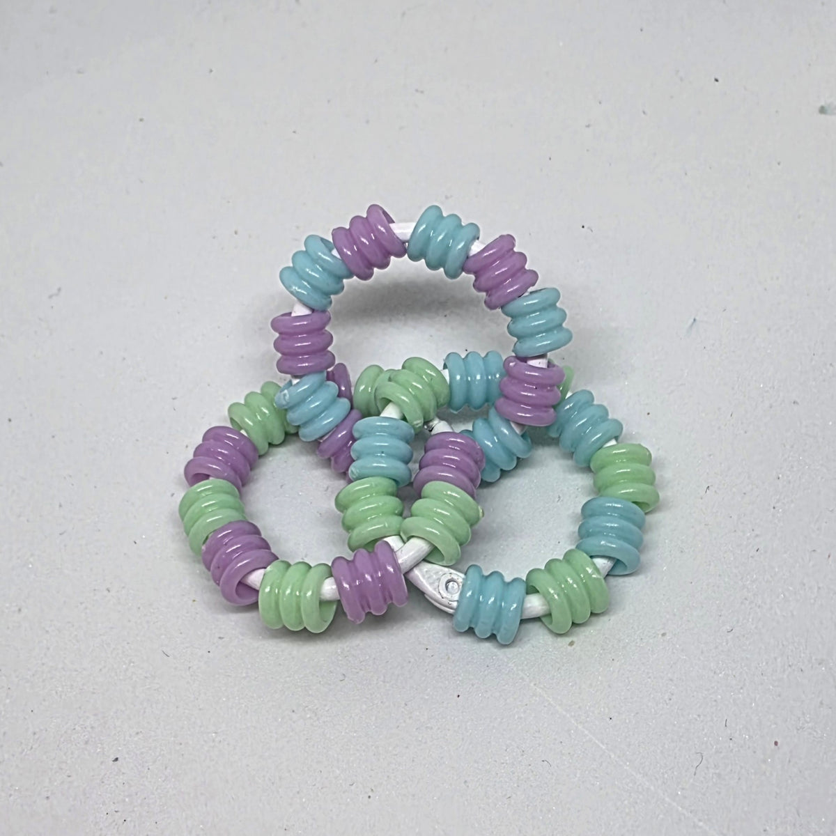 Mini Infinity Pastel Textured Pony Beads
