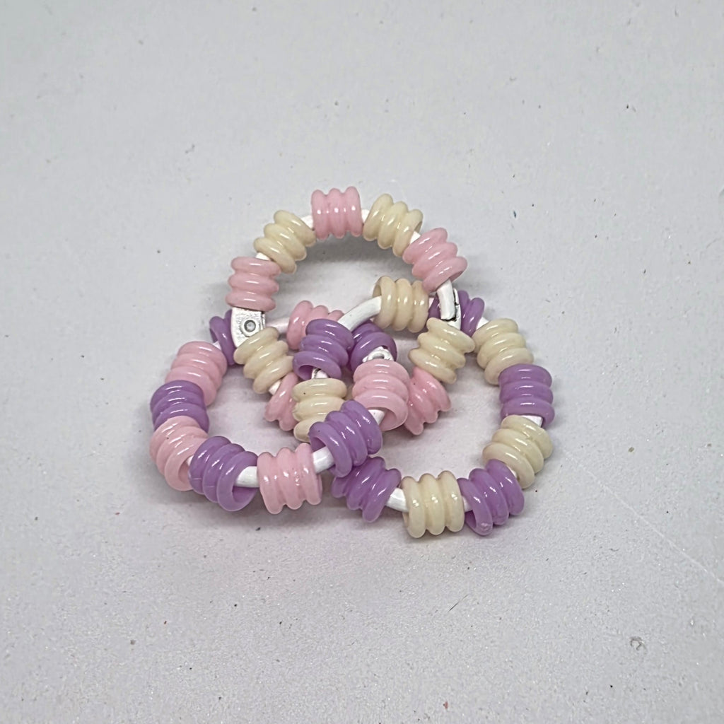 Mini Infinity Pastel Textured Pony Beads