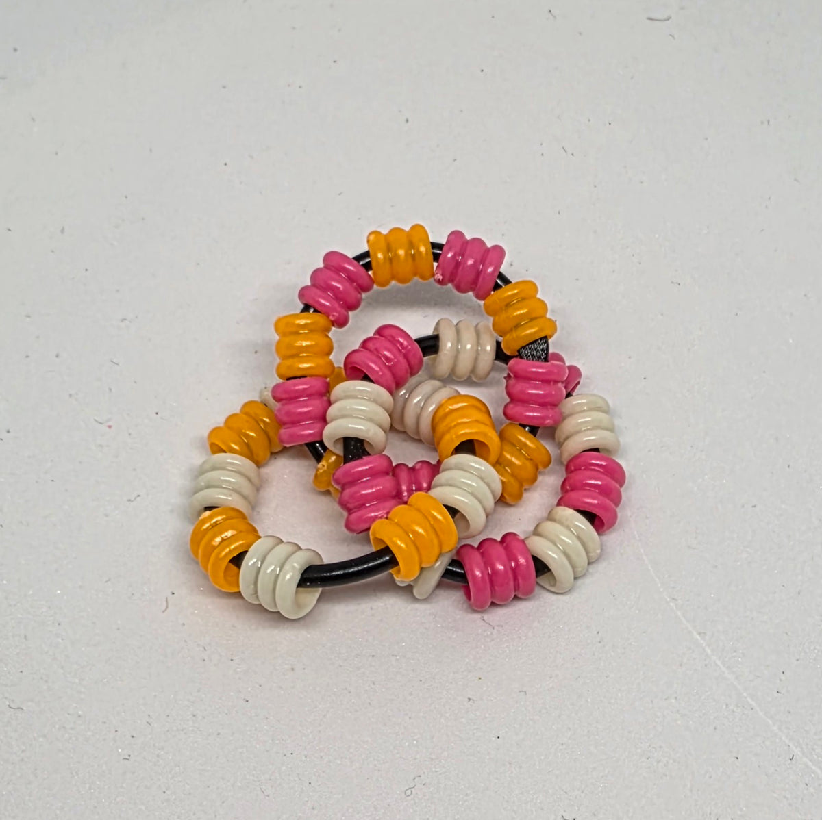 Mini Infinity Bright Textured Pony Beads
